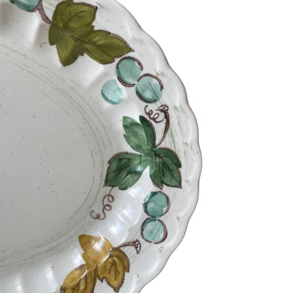 Metlox Vintage Vernon Ware Vineyard Oval Serving Platter 14x10 Made in USA Mint! - Picture 6 of 6